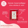 Savon ayurvédique végétal fait main "Rose absolue & Miel" adulte & enfant + de 3 ans - 100 g