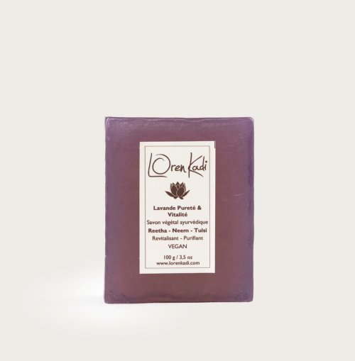 Savon végétal "Lavande-Neroli" Purifiant & Revitalisant 100g Ayurvédique & Vegan