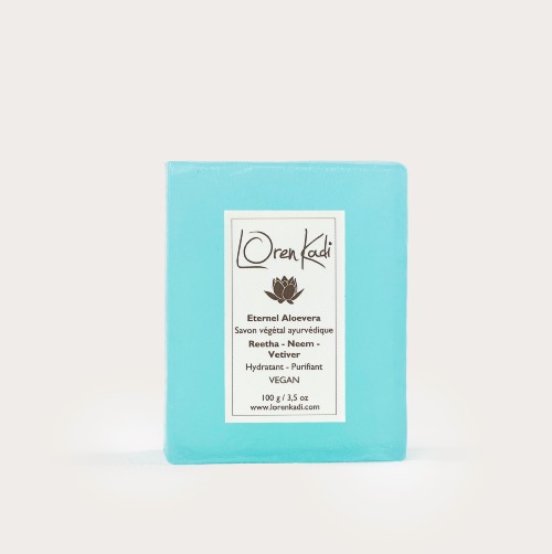 Savon végétal "Aloevera-Neem-Vetiver" Purifiant 100g Ayurvédique & Vegan