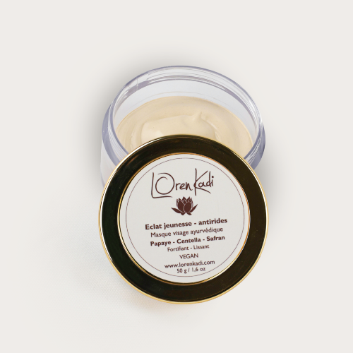 Masque "Safran-Papaye" Antirides Visage & Cou 50g Ayurvédique & Vegan