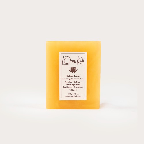 Savon végétal "Golden-Lotus" Equilibre & Volupté 100g Ayurvédique & Vegan