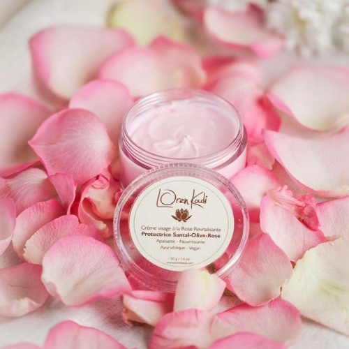 Crème "Santal-Olive-Rose" Visage toute peau 50g - Ayurvédique & Vegan