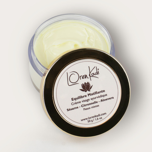 Crème "Equilibre-Matifiante" Visage peau mixte 50g - Ayurvédique & Vegan